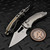 Microtech M-Stitch Ram-Lok Titanium Slab Side Stonewash 3.0" S/E Bronze Ti Accent Marfione Select 169MRL-10MS1