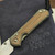 Chris Reeve Knives CRK Large Sebenza 31 Magnacut Drop Point Natural Canvas Micarta Inlay L31-1660 Glass Blasted - Preowned S2