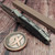Microtech Socom Bravo Mini Titanium W/ Blue Ti Pivot Collar Carbon Fiber Scales T/E Bead Blast - Preowned 261M-7CFTI-PO