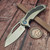 Microtech Matrix Titanium Carbon Fiber Inlay W/ Blue Ti Pivot Collar S/E Hand Rubbed Satin - Preowned 165C-4CFITI-PO-JH by EDC Lifestyle