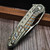 Marfione Custom Sigil 6AL-4V Titanium Damascus Plate W/ Fire Colored Hardware S/E Mirror Polish - Preowned