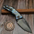 Heretic Knives Custom Martyr Auto Blazed Titanium DLC Hardware W/ LSCF Button S/E DLC - Preowned HCKM-PO-106 by EDC Lifestyle