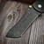 Grimsmo Norseman Starburst 2.0 Blasted Black Anodized Titanium W/ Gold Thumbstud Acid Etched & Tumbled S/N 8244 - Preowned