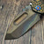 Medford Knives Praetorian Ti Bead Blasted Brush Bronzed Peaks-N-Valleys S45VN T/E Vulcan - Preowned