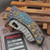 Borka Blades Ti2 Design Winged Skull V2 Shylock Full Rock Grind Blue Oreo