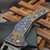 Borka Blades Ti2 Design Winged Skull V2 Shylock Full Rock Grind Blue Oreo S2