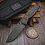 Custom Knife Factory CKF Lex Carbon Fiber Black/Red/Gold