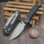 Microtech LUDT Ram-Lok Black Frag 3.40" Clip Point Stonewash 1135RL-10FR By Edc Lifestyle