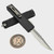 Microtech UTX-85 Gen IV Black Topographic Deep Engraved 3.10" Interceptor M390MK Stonewash 12354TP-10S