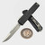 Microtech Ultratech Gen IV Black Topographic Deep Engraved 3.55" Interceptor M390MK Stonewash 11174TP-10S