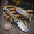 Marfione Custom LUDT Ram-Lok Galactic Acid Titanium Hand Rubbed Satin Clip Point Bronze Ti Accent