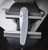 Pro-Tech 2026 Custom 004 Grey Avalon Mike Irie 4.25" Mirror Polished 154CM Compound Grind White Pearl Button Satin HW Polished Clip