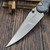 Pro-Tech 2026 Custom 004 Grey Avalon Mike Irie 4.25" Mirror Polished 154CM Compound Grind White Pearl Button Satin HW Polished Clip