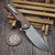 Pro-Tech Mordax Brown Button Lock 3.5" Stonewash Blade Show 2026