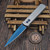 Pro-Tech Knives Godfather Auto Silver 4" Sapphire Blue PVD Blade Show 2026