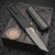 Chaves Knives Dissident OTF Black Blasted Aluminum Scrooge McDuck Carbon Fiber Inlay T/E Stonewash M390 Blackout HW