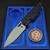 Chaves Brad Blount Phase 229 Black Knurled Aluminum 154CM Stonewash Black PVD Ti HW