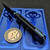 Chaves Sam Tran Arison Street Black Knurled Aluminum 154CM Black PVD Blue Ti HW