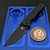 Chaves Sam Tran Arison Street Black Knurled Aluminum 154CM Black PVD Black PVD Ti HW