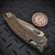 Microtech Amphibian Ram-Lok Antique Bronze Titanium Frag 3.88"  Bronzed Apocalyptic & Bronze Ti Accent 137RL-13APFRMS1 Marfione Select