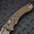Microtech Amphibian Ram-Lok Antique Bronze Titanium Frag 3.88"  Bronzed Apocalyptic & Bronze Ti Accent 137RL-13APFRMS1 Marfione Select
