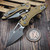 Microtech M-Stitch Ram-Lok Manual Frag OD Green Apocalyptic 3.0" S/E 169MRL-10APFROD
