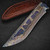 Mick Strider Custom Fixed Blade 8" Damascus Recurve