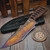 Mick Strider Custom Fixed Blade 5.2" Damascus Compound Grind