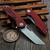 Grissom Knife & Tool Baby Zeus Red G10 2.88 T/E Stonewash