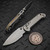 Microtech LUDT Ram-Lok Frag Titanium 3.40" Clip Point Stonewash M390MK Bronze Ti Accent Marfione Select 1135RL-10FRMS1 By Edc Lifestyle