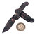 Microtech LUDT Gen III Smooth Handle Topographic Black/Pink Camo T/E 3.5" 1136S-1TPBKPGCS