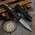 Microtech UTX-70 Black 2.5" D/E Full Serrated Stonewash 11474-12