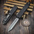 Microtech Ultratech Gen IV Black Topographic Deep Engraved 3.50" Spartan M390MK Stonewash 12234TP-10