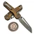 Microtech MSI Mini Tan Aluminum Fluted 3.18" S/E Apocalyptic 210M-10APFLTA
