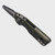 Microtech MSI Mini OD Green Aluminum Fluted S/E Full Serrated 210M-3FLOD