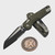 Microtech MSI Ram-Lok Mini OD Green Aluminum Fluted 3.10" S/E Partial Serrated Black 210M-2FLOD By Edc Lifestyle