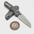 Microtech MSI Mini Natural Clear Fluted Aluminum 3.18" S/E Stonewash 210M-10FLNC