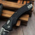 Microtech Amphibian Mini Ram-Lok Black Aluminum Frag 3.25" S/E 137MRL-1FR