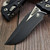 Microtech Amphibian Mini Ram-Lok Black Aluminum Frag 3.25" S/E 137MRL-1FR