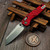 Microtech MSI Mini Red Fluted Aluminum 3.18" S/E Stonewash 210M-10FLRD by EDC Lifestyle