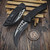 Microtech Hawk Auto Black Tactical Textured Inlays 4" 166-1T