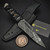 Dew Hara Homura Fixed Blade VG-10 Dark Lightning Tsuka Dragon Menuki
