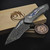 Dew Hara Noah Reptilian Damascus DLC Titanium Rankaku Aogai Nuri Inlay 1 of 1