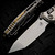 MICROTECH SOCOM RAM-LOK T/E STONEWASH FRAG PATTERN TITANIUM W/BRONZE TI ACCENT MARFIONE SELECT 161RL-10FRMS2