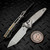 MICROTECH SOCOM RAM-LOK T/E STONEWASH FRAG PATTERN TITANIUM W/BRONZE TI ACCENT MARFIONE SELECT 161RL-10FRMS2