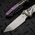 MICROTECH SOCOM RAM-LOK T/E STONEWASH FRAG PATTERN TITANIUM W/PURPLE TI ACCENT MARFIONE SELECT 161RL-10FRMS4