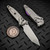 MICROTECH SOCOM RAM-LOK T/E STONEWASH FRAG PATTERN TITANIUM W/PURPLE TI ACCENT MARFIONE SELECT 161RL-10FRMS4