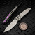 Microtech Socom Ram-Lok Slab Side Titanium w/Purple TI Accent 4.00" T/E Stonewash Marfione Select 161RLS-10MS4 By Edc Lifestyle