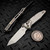 MICROTECH SOCOM RAM-LOK T/E STONEWASH SLAB TITANIUM W/FLAMED TI ACCENT MARFIONE SELECT 161RLS-10MS5