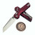 Microtech MSI Mini Merlot Aluminum Fluted 3.18" S/E Stonewash 210M-10FLMR